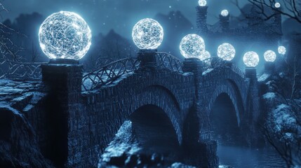 Enchanting Winter Bridge