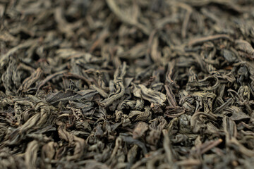 Macro Large Leaf Black Ceylon Tea.