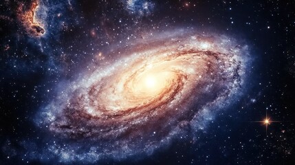 Fototapeta premium Spiral Galaxy in Deep Space
