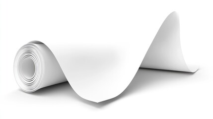 Unrolled Paper Roll