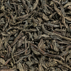 Loose leaf black tea, macro texture top view