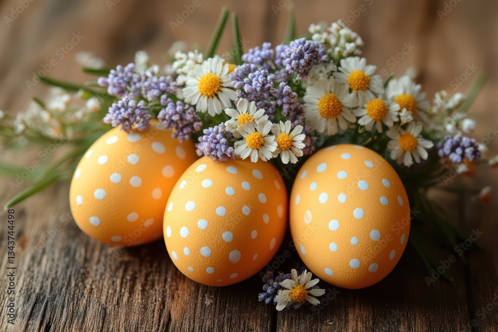 Aufkleber a close-up of the easter chaos scene with a vibrant orange element adding a pop of color against a b