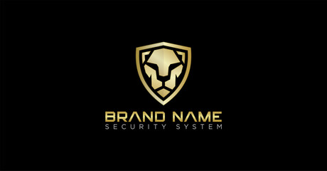 Lioness Panther Shield Logo © GRB Studio