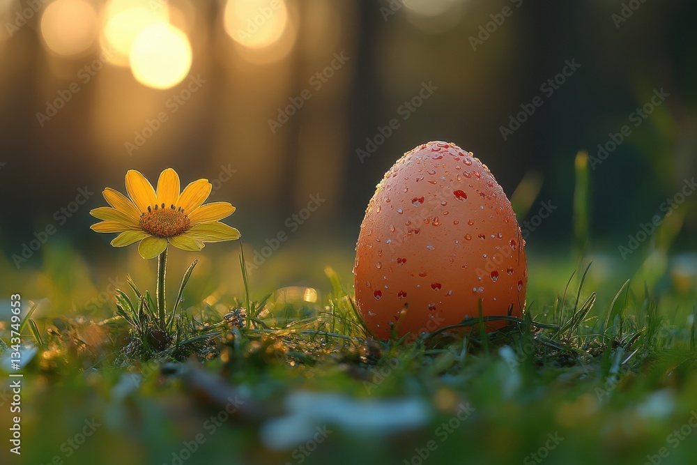 Poster easter chaos depicted in a raw stylized manner with colorful elements and textures creating a vibran