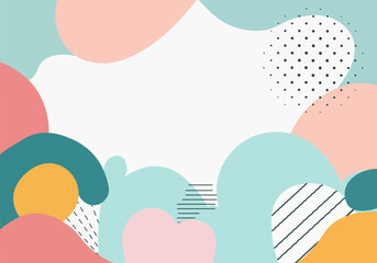 Abstract memphis background. Vector illustration