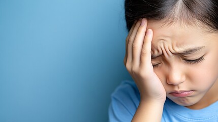 Fototapeta premium Overwhelmed by Pain and Shock - Conceptual Image of Person with Bruise on Face in Domestic Accident Aftermath