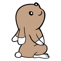 Rabbit Looks Up To Watch The Stars Dreaming Happy Design Lover Art Vector Illustration Card T-Shirt Poster Sticker Graphic Print Decorative Drawing Isolated Logo Decoration Symbol Creative Cool Style
