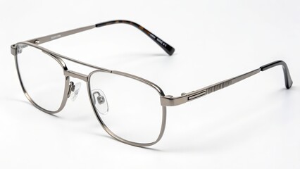 Silver Metal Frame Eyeglasses