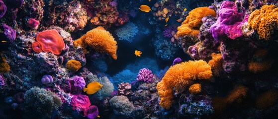Vibrant coral reef ecosystem underwater marine life tropical waters close-up biodiversity exploration