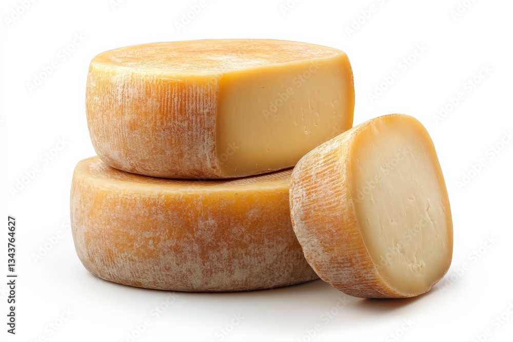 Poster Artisan cheese displayed with smooth texture showcasing craftsmanship and quality from a local dairy