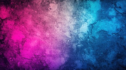 Obraz premium Vibrant Pink Blue Grunge Texture Wall Abstract Background