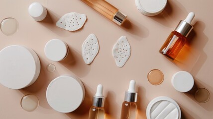Minimalist skincare and beauty products for daily routine