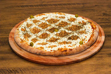 delicious chicken pizza