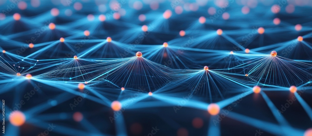 Poster abstract network visualization: a digital landscape of interconnected nodes