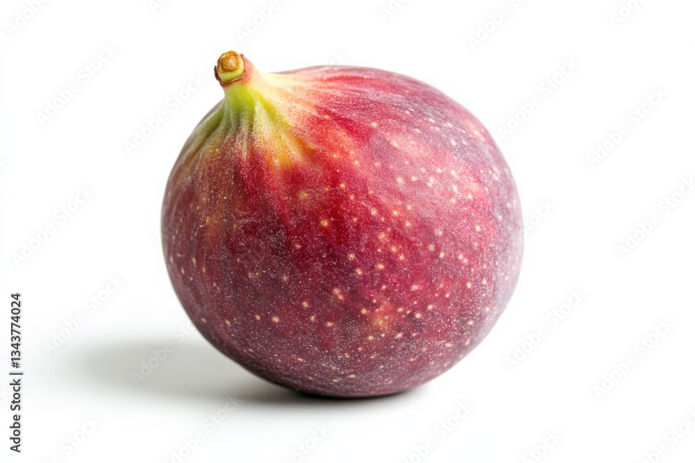 Poster fresh fig resting on a smooth surface showcasing its rich color and texture during daylight hours