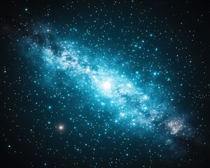 A luminous and vast spiral galaxy with numerous radiant stars