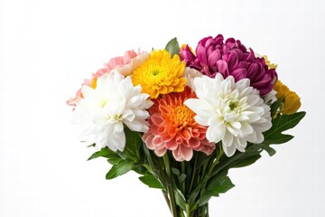 Fototapeta premium flower bouquet isolated on white background 
