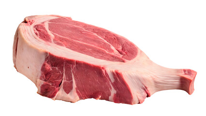 Raw pork meat transparent background
