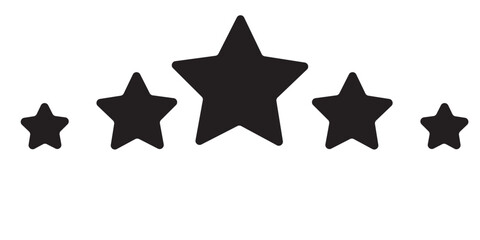 Obraz premium five star icon on white background. 5 star sign.