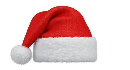 santa hat isolated on white background