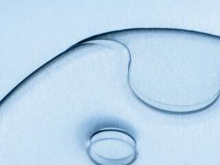 アルミ板の上の水滴と油のアップ画像82