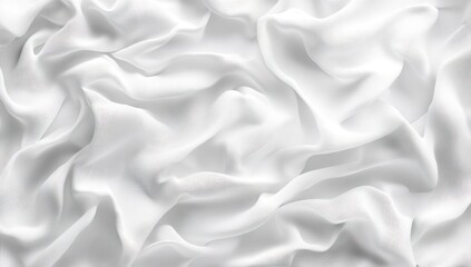 Obraz premium Abstract Draped White Fabric Texture Background