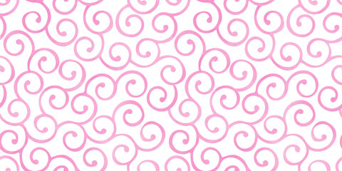 Hand drawn watercolor style  Arabesque pattern called 