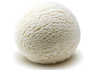 Obraz premium A close up view of a single scoop of ice cream