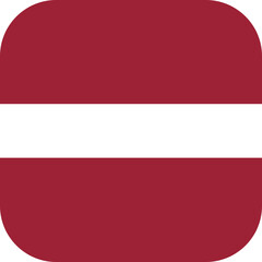 Latvia flag icon with rounded corners