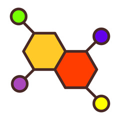 Chemical Bond Icon Design