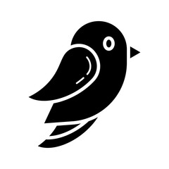 Bird icon on white background