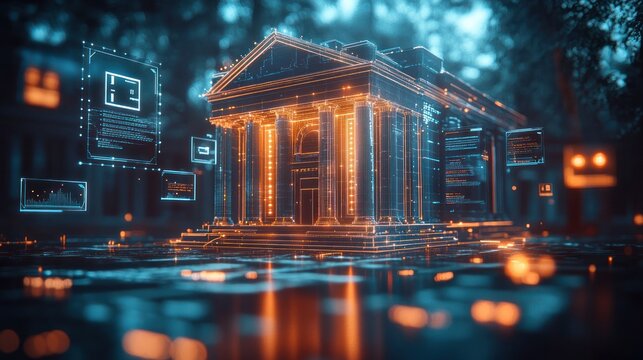 Digital bank building