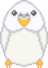 Fototapeta premium Budgie Pixel Art