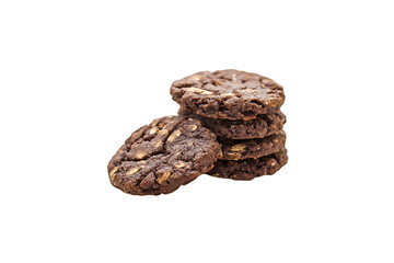 Obraz premium Delicious Oatmeal Cookies with Chocolate Chips, Perfect Snack