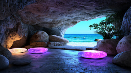 a mystical mountain with hidden secrets