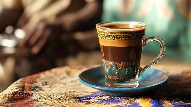 Traditional Coffee Experience in Touba, Senegal with Spicy Brewed Flavor Notes