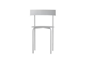 white chair isolated on white background. outdoor furniture