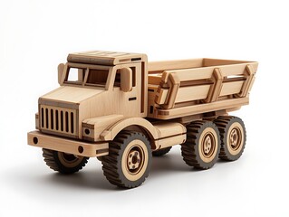 Wooden Dump Truck Toy Model  Handmade Craft  Eco Friendly