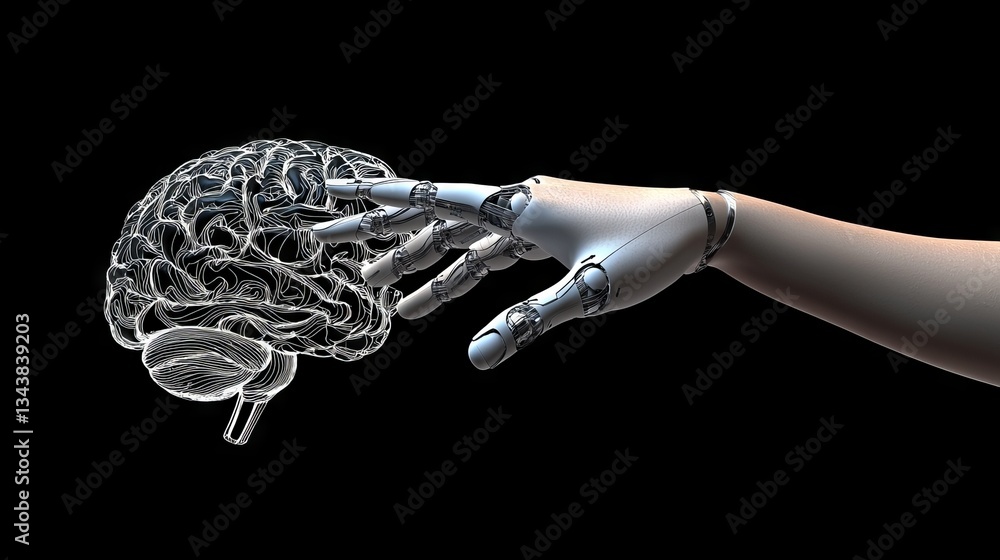 Aufkleber a digital revolution is occurring for future generations in the technological and ai-driven era
