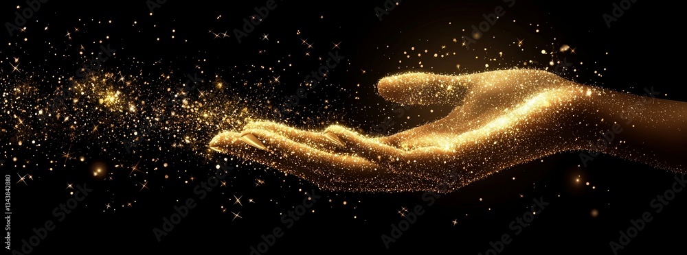 Poster digital transformation is conceptualized in a cyberpunk scene where a hand makes contact with a lumi