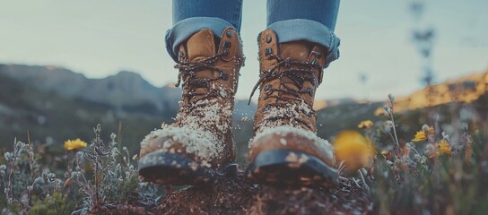 Embracing adventure is a key part of a backpacker's journey at sunset