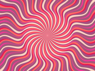 Vintage retro banner background. Colorful grunge wave wallpaper. Vector illustration. Twist party backround pattern.	