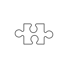 Puzzle line icon