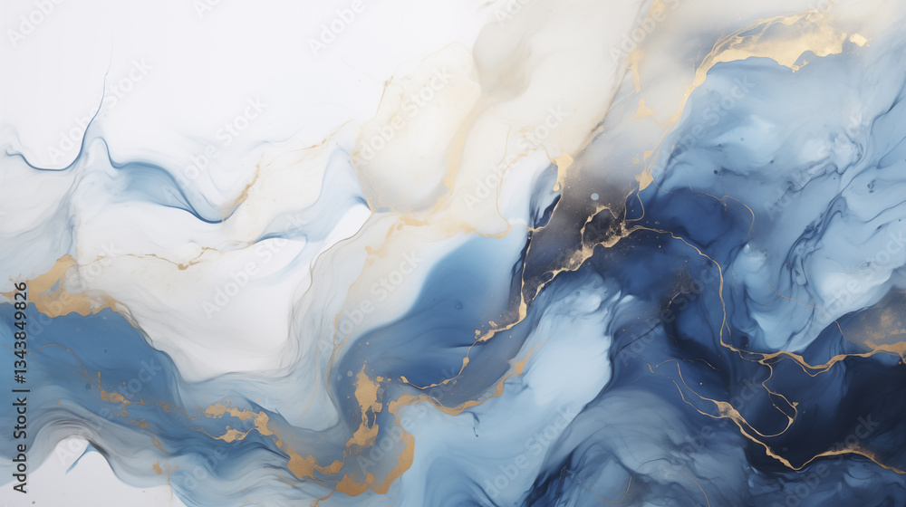 Aufkleber marble effect background. fluid art texture. backdrop with abstract mixing paint effect. mixed paint