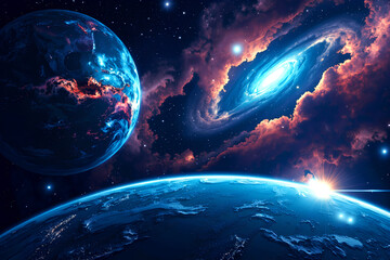 earth in space