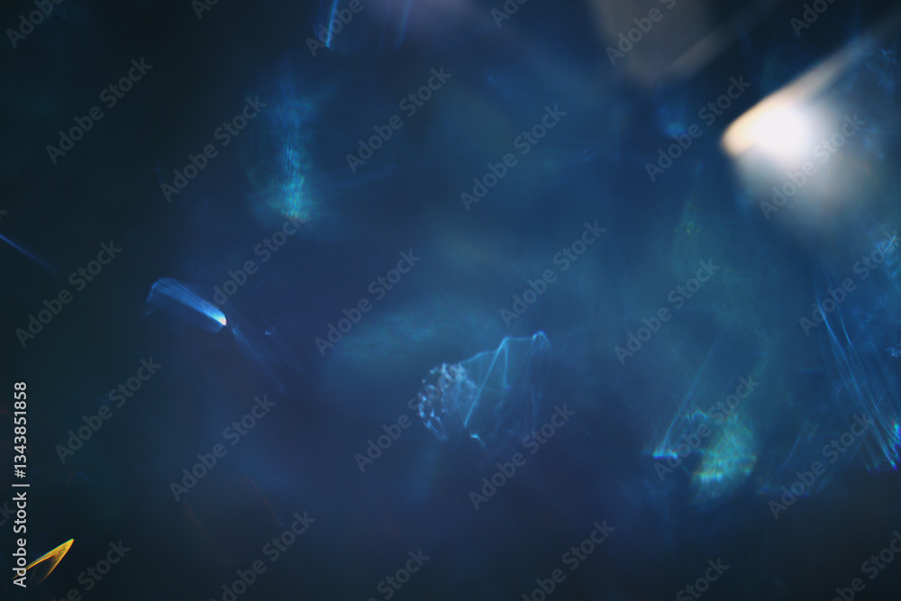 Wall mural abstract background of soft focus bokeh lights