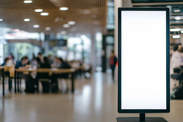 Blank Billboard, Modern Library Mockup