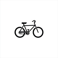Vector logo bicycle, bicycle icon, Esport vector logo stylish black silhouette bicycle on white background, cycling symbol, modern bicycle design