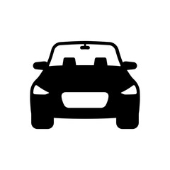 Obraz premium Car logo silhouette. Car icon concept. Car vector front view