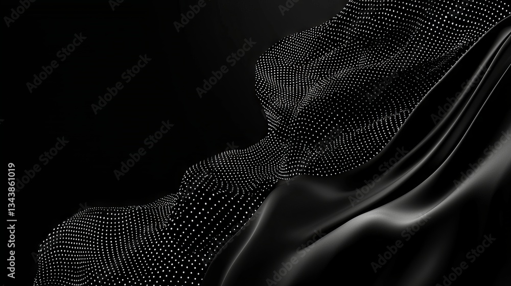 Poster a gradient network connection serves as the background for generative ai